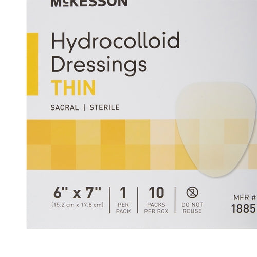 McKesson Thin Hydrocolloid Dressing Film Backing 6 X 7 Inch