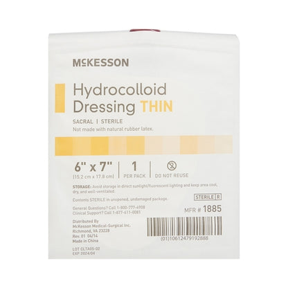 McKesson Thin Hydrocolloid Dressing Film Backing 6 X 7 Inch