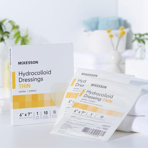 McKesson Thin Hydrocolloid Dressing Film Backing 6 X 7 Inch