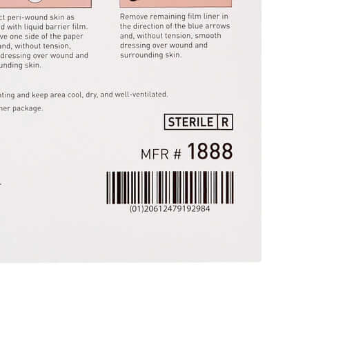 McKesson Hydrocolloid Dressing Waterproof Film Backing 6 X 7 Inch