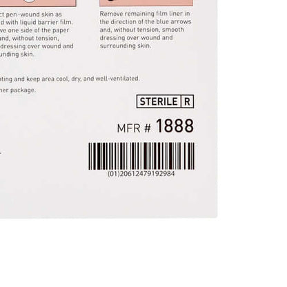 McKesson Hydrocolloid Dressing Waterproof Film Backing 6 X 7 Inch