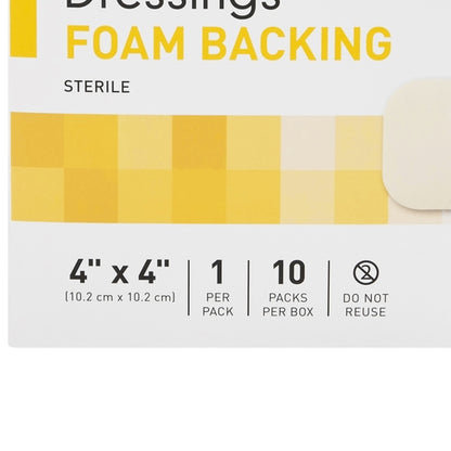 McKesson Hydrocolloid Dressing Foam Backing 4 X 4 Inch