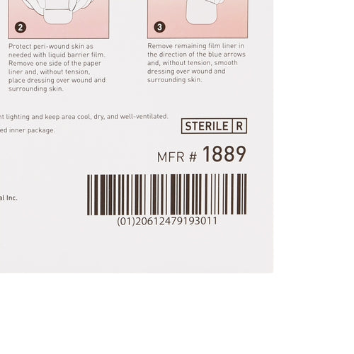 McKesson Hydrocolloid Dressing Foam Backing 4 X 4 Inch