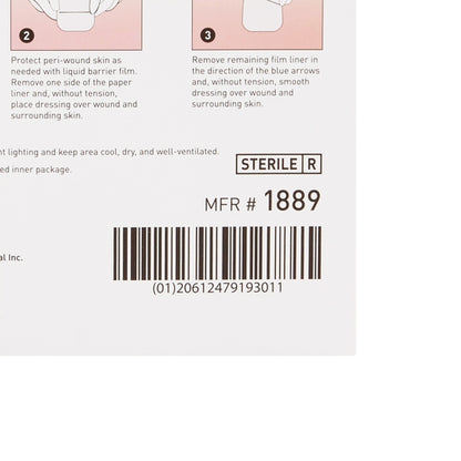 McKesson Hydrocolloid Dressing Foam Backing 4 X 4 Inch