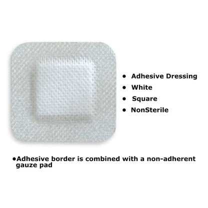 McKesson Island Dressing 4 X 4 Inch Square NonSterile