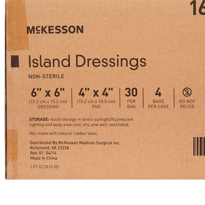 McKesson Island Dressing 6 X 6 Inch Square NonSterile