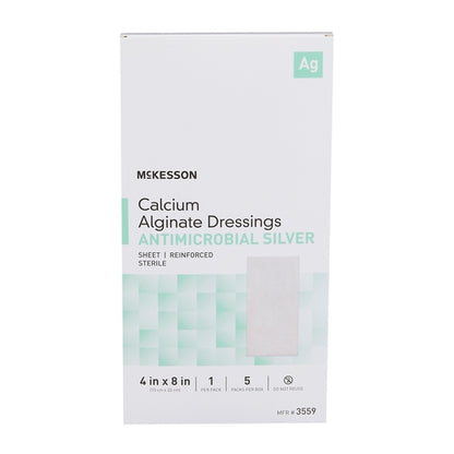 McKesson Silver Alginate Dressing 4 X 8 Inch
