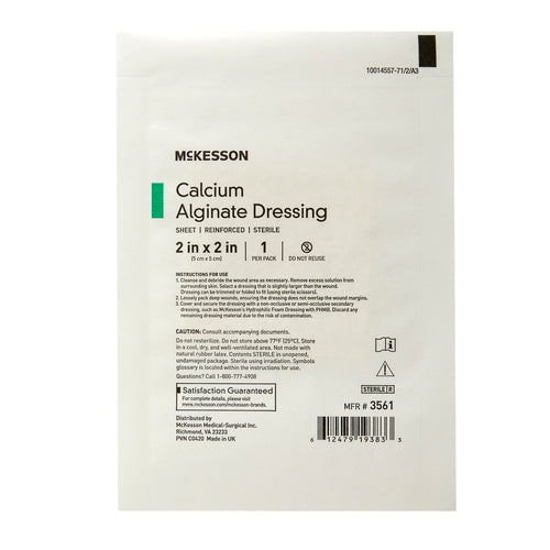 McKesson Alginate Dressing 2 X 2 Inch Square