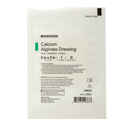 McKesson Alginate Dressing 2 X 2 Inch Square