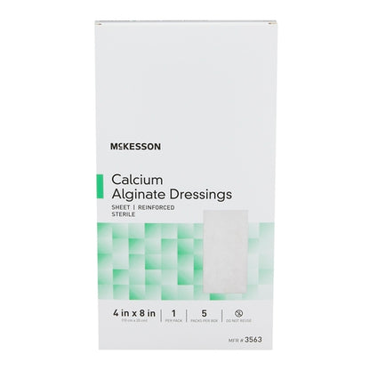 McKesson Alginate Dressing 4 X 8 Inch Rectangle