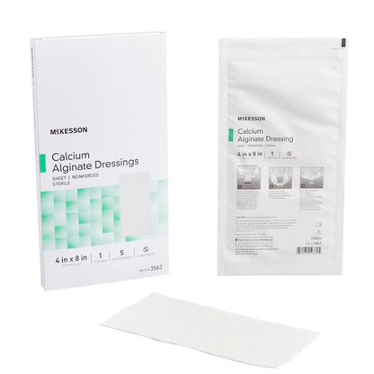McKesson Alginate Dressing 4 X 8 Inch Rectangle