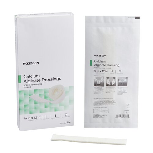 McKesson Alginate Dressing 3/4 X 12 Inch Rope