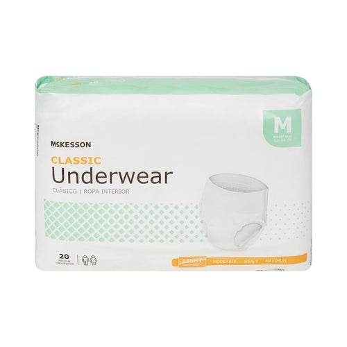 McKesson Absorbent Underwear Pull On Adult Medium Unisex
