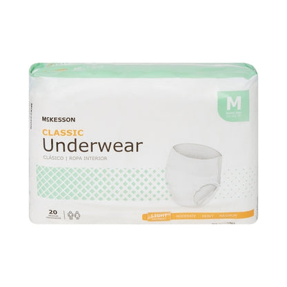 McKesson Absorbent Underwear Pull On Adult Medium Unisex