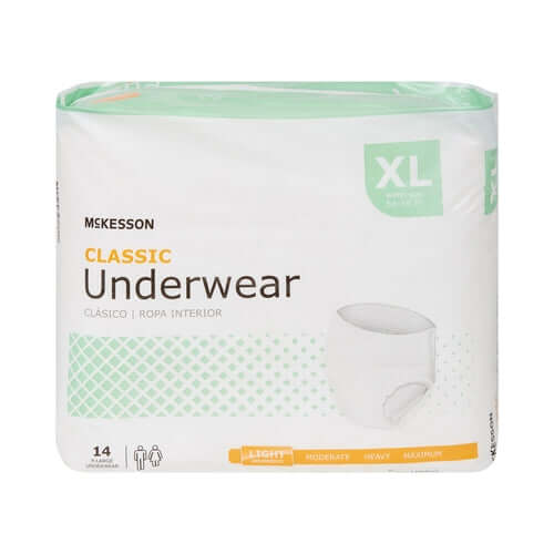 McKesson Absorbent Underwear Classic Pull On Adult X-Large Unisex