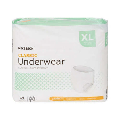 McKesson Absorbent Underwear Classic Pull On Adult X-Large Unisex