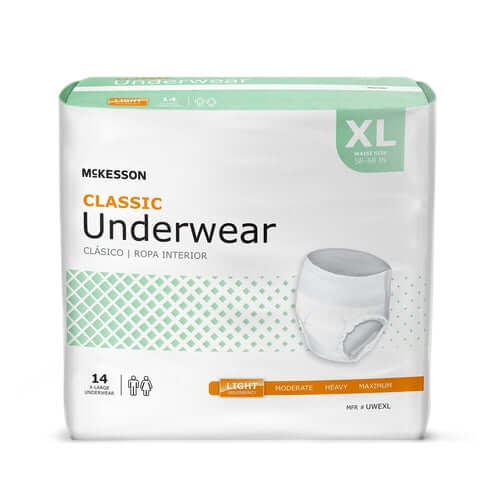 McKesson Absorbent Underwear Classic Pull On Adult X-Large Unisex