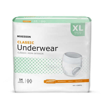 McKesson Absorbent Underwear Classic Pull On Adult X-Large Unisex