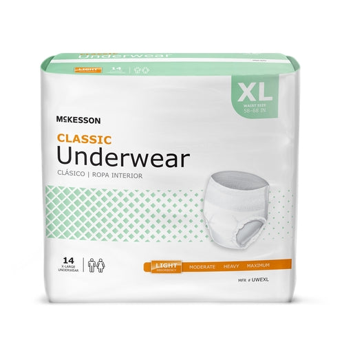 McKesson Absorbent Underwear Classic Pull On Adult X-Large Unisex