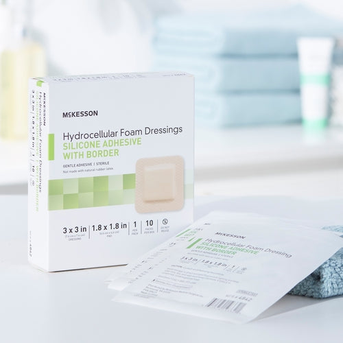 McKesson 5-Layer Foam Dressing 3 X 3 Inch