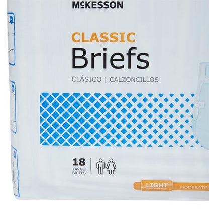 McKesson Incontinence Brief Classic Adult Large Unisex