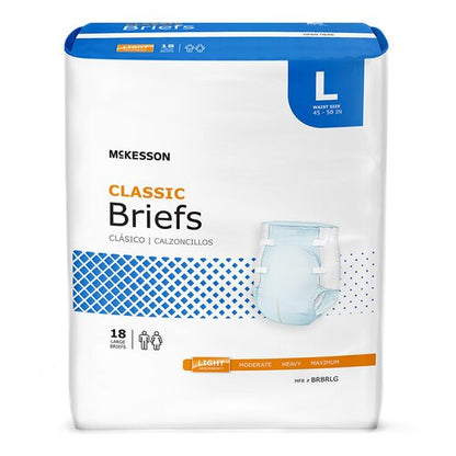 McKesson Incontinence Brief Classic Adult Large Unisex