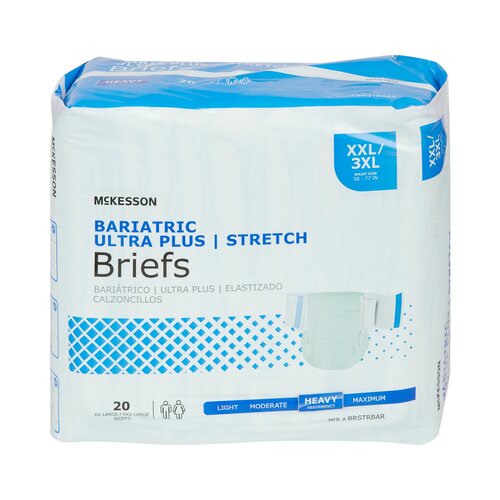 McKesson Incontinence Brief Stretch Adult 2X-Large / 3X-Large Unisex