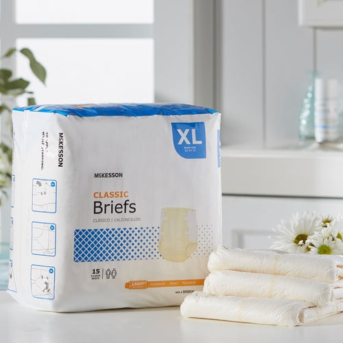 McKesson Incontinence Brief Classic Adult X-Large Unisex