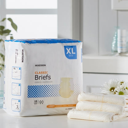 McKesson Incontinence Brief Classic Adult X-Large Unisex