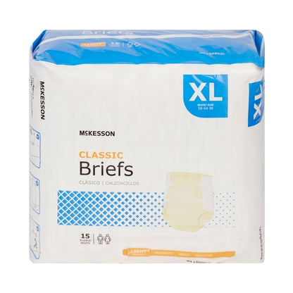 McKesson Incontinence Brief Classic Adult X-Large Unisex