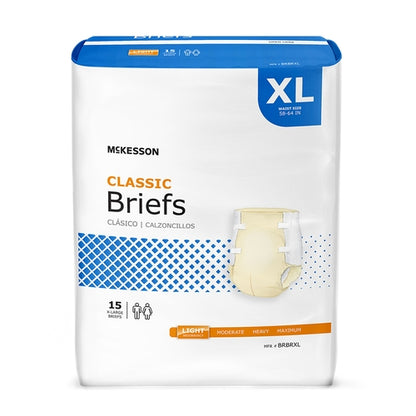 McKesson Incontinence Brief Classic Adult X-Large Unisex