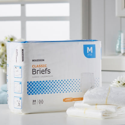 McKesson Incontinence Brief Classic Adult Medium Unisex