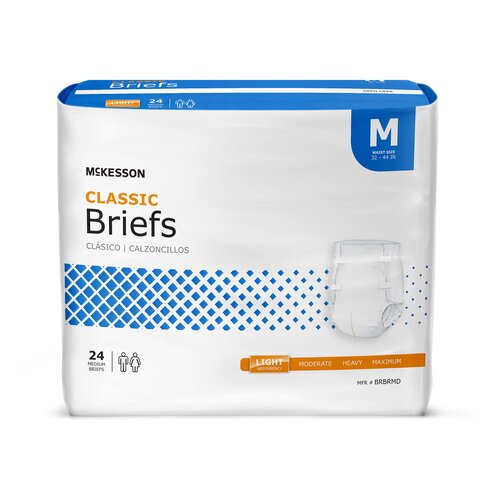 McKesson Incontinence Brief Classic Adult Medium Unisex