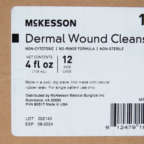 McKesson Wound Cleanser 4 oz. Squeeze Bottle NonSterile