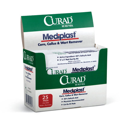 Curad MediPlast Corn, Callus & Wart Remover (box of 25)