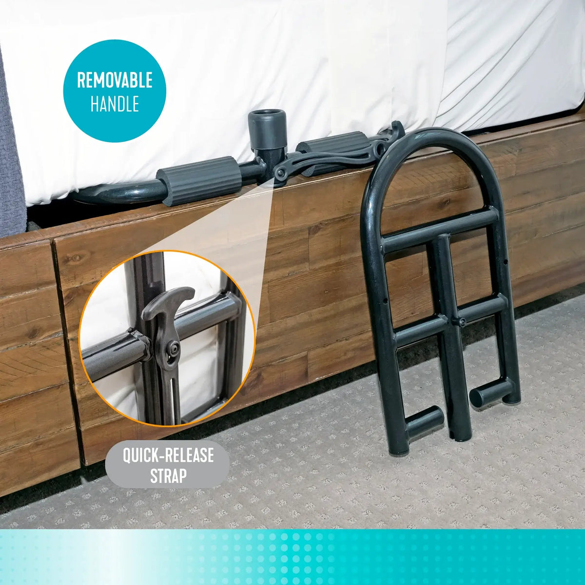 Bed Box Handle Prime Bed Handle by Stander Adjustable Bed Assist Handle