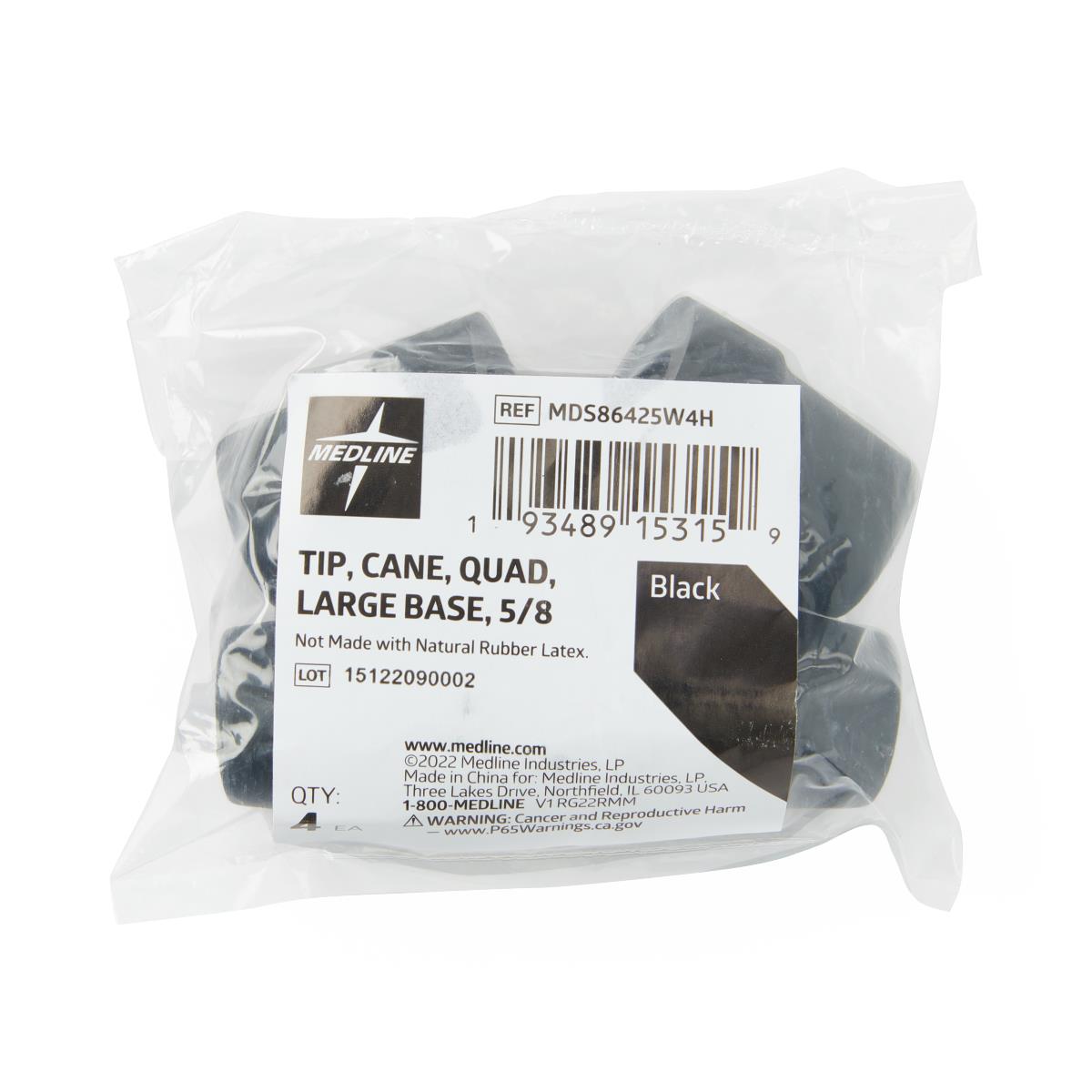 Quad Cane Tips 5/8" - Durable Rubber Replacement