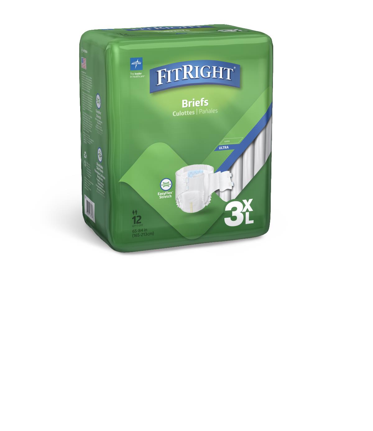 FitRight 3XL Cloth Like Adult Brief