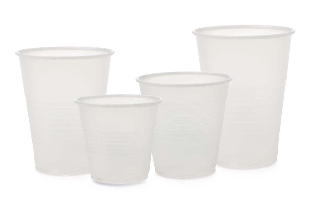 Translucent Plastic Cups (Case of 2500)