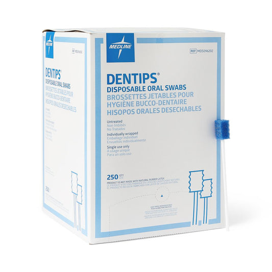 Dentips Untreated Disposable Oral Swabs