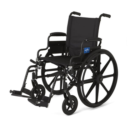 Excel K4 Wheelchair w/ Removable Desk Length Arms (18inblack)