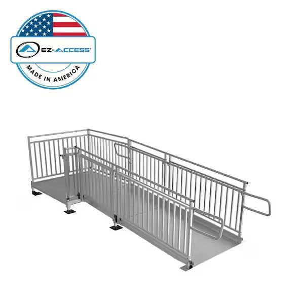 Pathway HD Modular Ramp Systems with Picketed Handrails