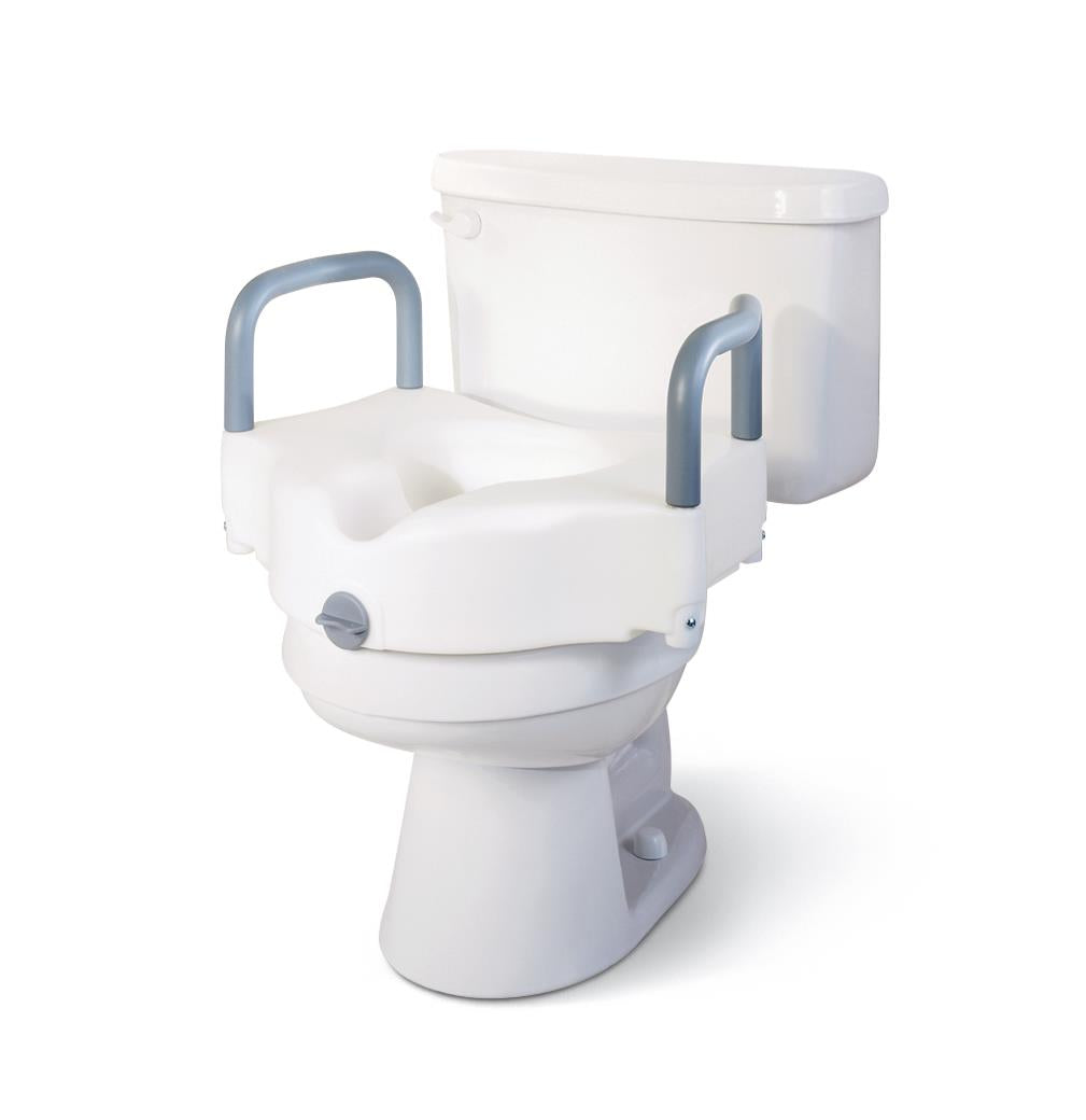 Medline Raised Locking Toilet Seats with Arms