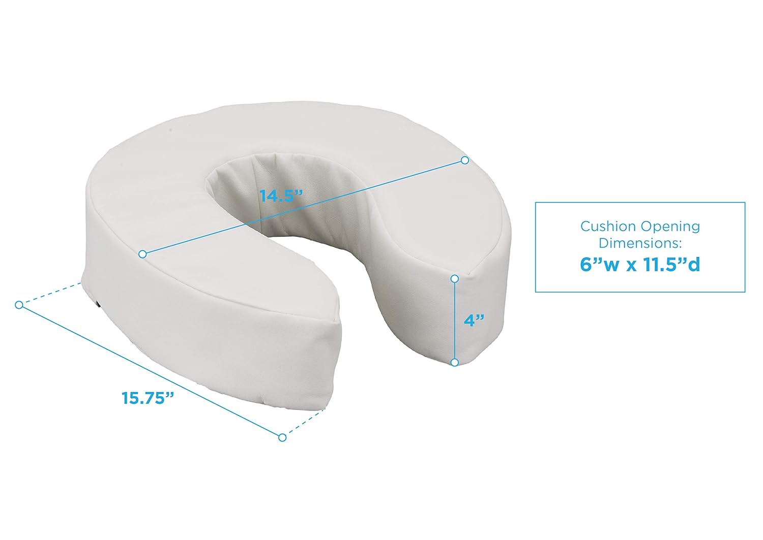 NOVA Toilet Seat Cushion and Riser Padded