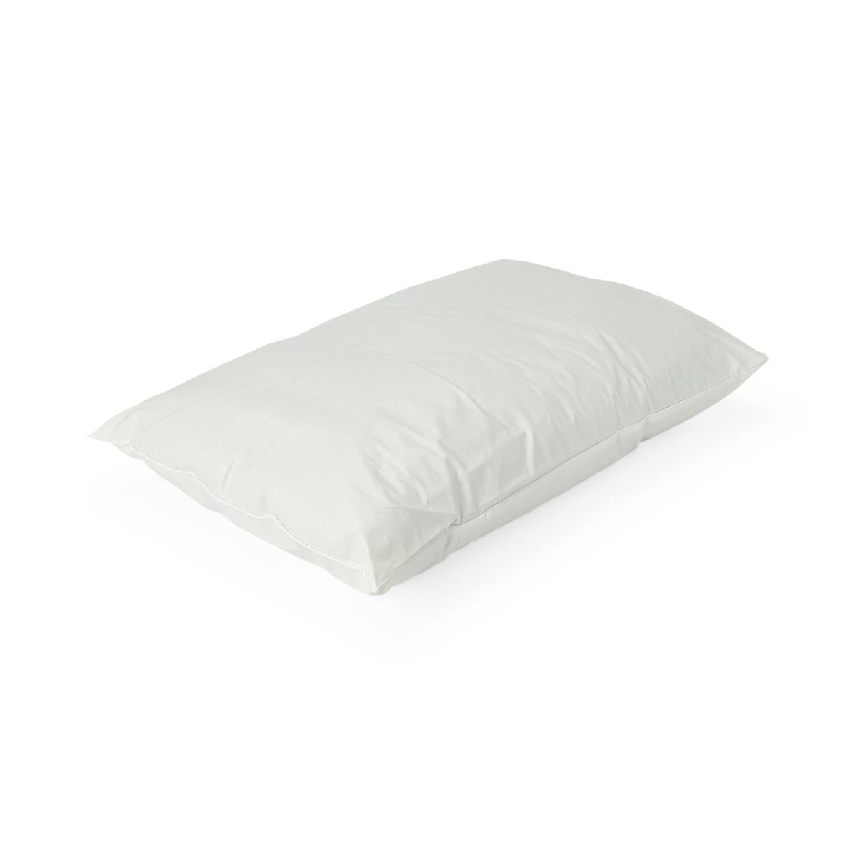 MedSoft Pillow, white rectangular bed pillow with soft fabric cover, shown on white background