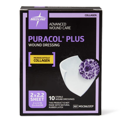 Puracol Plus Collagen Dressings, 2x2.25in (Box of 10)
