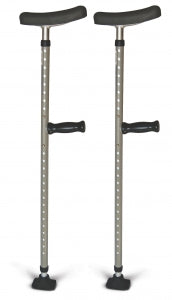Medline Universal Steel Single-Tube Crutches
