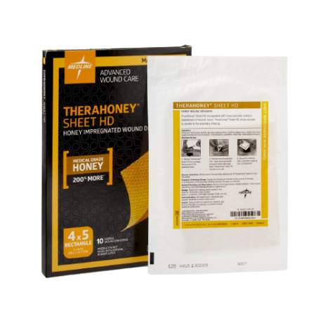 TheraHoney HD Dressings 4x5 | Box of 10 TheraHoney HD Dressings 4x5 | Box of 10