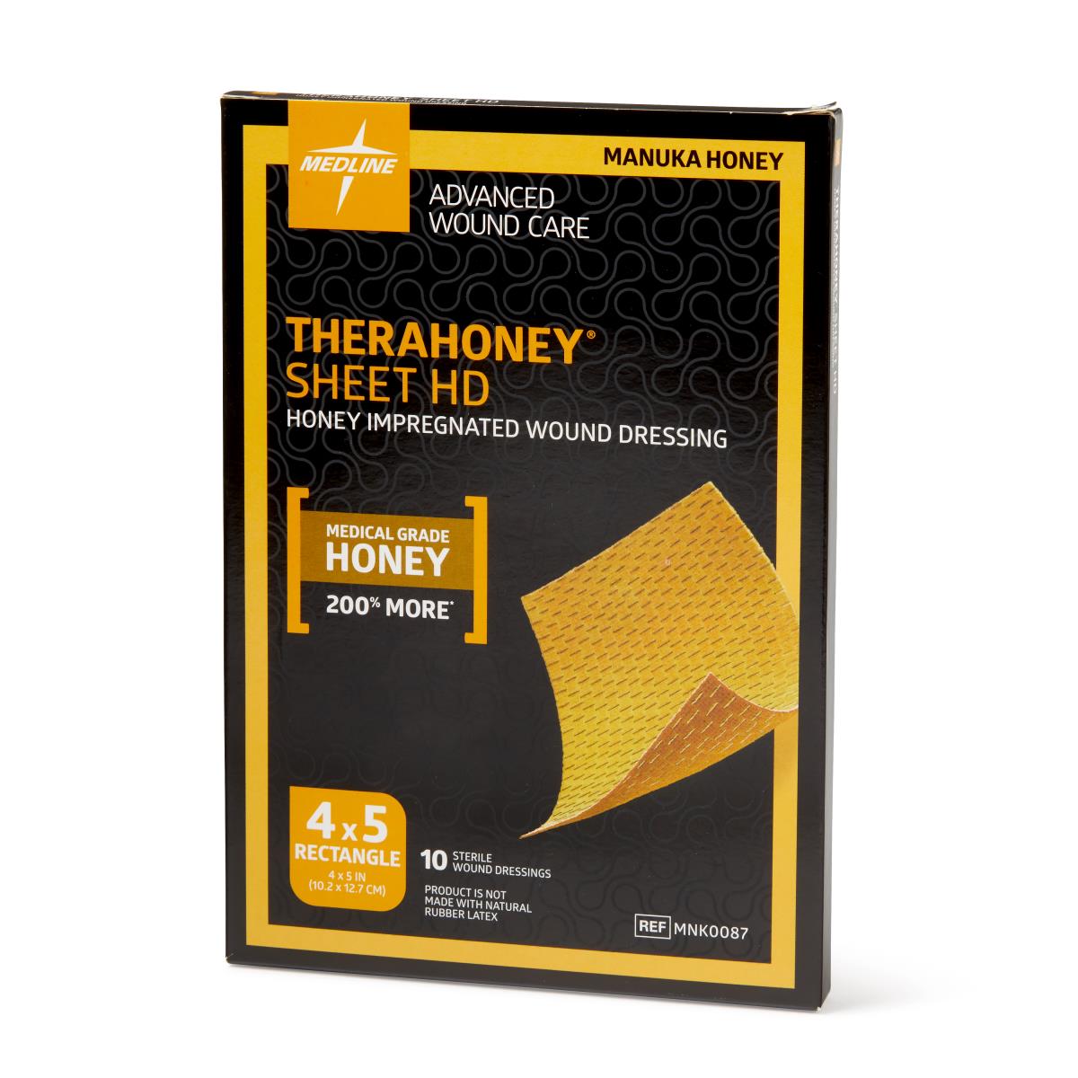 TheraHoney HD Honey Wound Dressings 4x5 box of 10