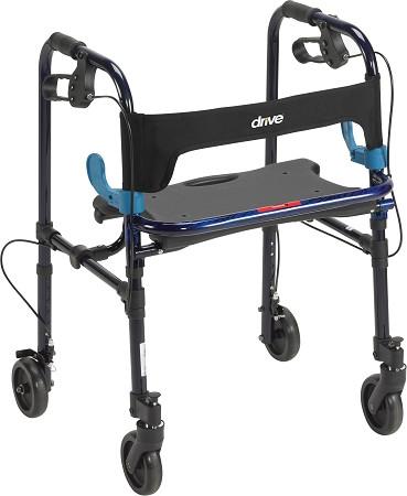 Clever Lite Rollator Walker With 5" Casters Adult or JR